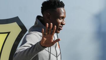 Yerry Mina, jugador del Barcelona de Espa&ntilde;a