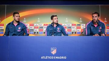 Koke, Gabi y Godín.