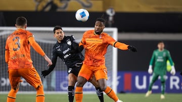 Ricardo Chavez of Monterrey during the round one first leg match between Forge FC and Monterrey as part of the CONCACAF Champions Cup 2025, at Hamilton Stadium on February 05, 2025 in Hamilton, Ontario, Canada.