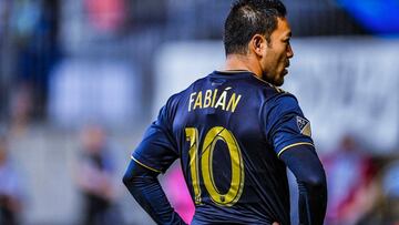 Marco Fabián en un encuentro con Philadelphia Union