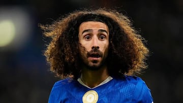Cucurella, durante un partido con el Chelsea.