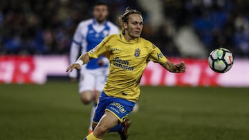 El jugador croata, Alen Halilovic, durante un partido contra la UD Las Palmas.