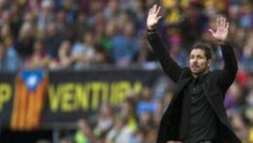 El entrenador del Atlético de Madrid, el argentino Diego Simeone.