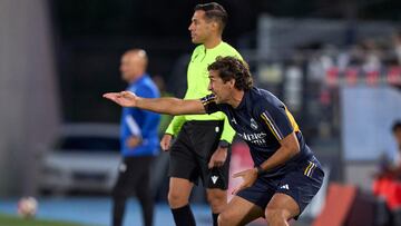 Raúl durante el partido ante el Melilla en el Di Stéfano.