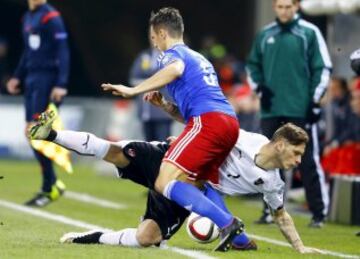 Liechtenstein-Austria. Marko Arnautovice Ivan Quintans.