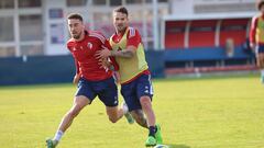 Rubén García durante un entrenamiento anterior.