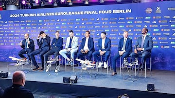 Los ocho protagonistas del presentación de la Final Four.
