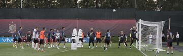 El primer entrenamiento de España en Krasnodar