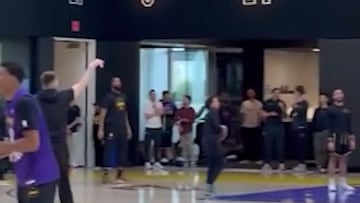 Luka Doncic drains half-court shot in first Lakers practice