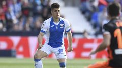 Unai Bustinza, en un partido con el Leganés.