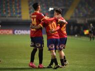 Futbol, Union Espanola vs Deportivo San Jose
Fase de grupos, Copa Sudamericana 2025.
El jugador de Union Espanola Ariel Uribe, centro, celebra su gol durante el partido de copa sudamericana por el grupo F contra Deportivo San Jose disputado en el estadio Bicentenario La Florida en Santiago, Chile.
29/05/2024
Felipe Zanca/Photosport
Football, Union Espanola vs Deportivo San Jose.
Group stage, Copa Sudamericana 2025.
Union EspanolaÕs player Ariel Uribe, center, celebrates his goal during the copa sudamericana match for group F against Deportivo San Jose. at th Bicentenario La Florida stadium in Santiago, Chile.
29/05/2024
Felipe Zanca/Photosport