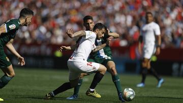 Suso, ante el Espanyol. 