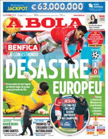 Portadas de la prensa deportiva