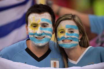 Copa América: belleza y color en el duelo entre Chile y Uruguay
