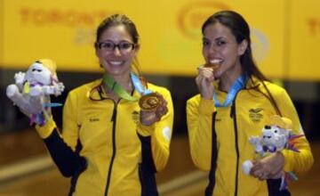 Las dos deportistas lograron la medalla de oro en bolos en modalidad de dobles en los Panamericanos. Clara Juliana también es campeona suramericana y centroamericana.