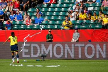 Colombia disputó cuatro partidos en Canadá 2015; ganó uno, empató otro y perdió dos.