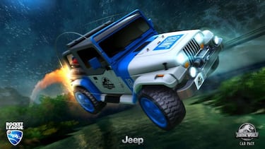 Los todoterrenos clásicos de Jurassic Park llegan a Rocket League