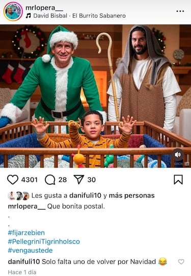 Ceballos, ¿irónico?: “Solo falta uno de volver por Navidad”