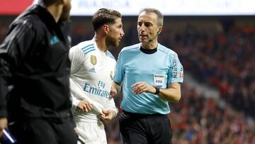 18/11/17 PARTIDO PRIMERA DIVISION
ATLETICO DE MADRID - REAL MADRID
SERGIO RAMOS ARBITRO FERNANDEZ BORBALAN