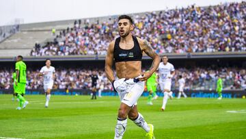 during the 1st round match between Pumas UNAM and FC Juarez as part of the Torneo Clausura 2024 Liga MX at Olimpico Universitario Stadium on January 14, 2024 in Olimpico Universitario, Mexico City, Mexico.