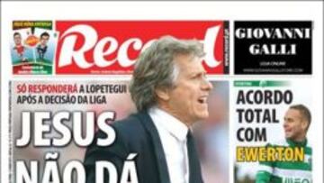 Record da cuenta de la guerra Jorge Jesús-Lopetegui.