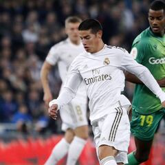 Poco de James en la eliminación del Madrid en Copa del Rey