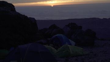 La primera noche de Gema Hassen-Bey a 2.800 metros en El Teide