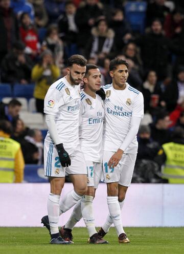 2-1. Lucas Vázquez celebró el segundo gol.