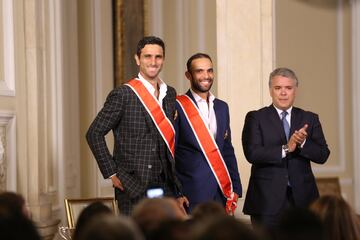 Los dos tenistas colombianos recibieron la Cruz de Boyacá, por parte de el presidente Iván Duque, tras ser campeones de Wimbledon.