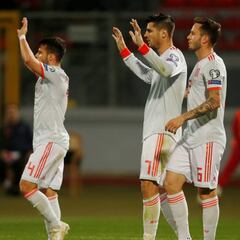 1x1 de España: perseverante Morata y titularísimo Asensio