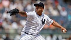 NEW YORK, NY - AUGUST 5: Nestor Cortes #65 of the New York Yankees pitches against the Houston Astros during the first inning at Yankee Stadium on August 5, 2023 in New York City.   Adam Hunger/Getty Images/AFP (Photo by Adam Hunger / GETTY IMAGES NORTH AMERICA / Getty Images via AFP)