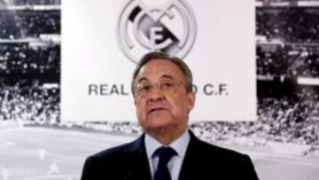 Florentino Pérez, en la presentación de Zidane.