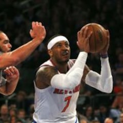 Melo y los Knicks destrozan a unos Bulls exhaustos y sin Pau