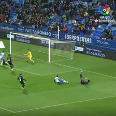 Javi Puado enamoró a La Romareda con este gol de calidad extrema