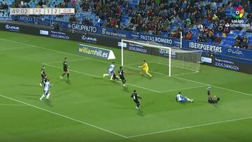 Javi Puado enamoró a La Romareda con este gol de calidad extrema