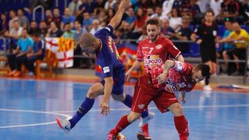 Resumen y resultado del Barcelona - ElPozo (3-2): Ferrao decidió en El Palau