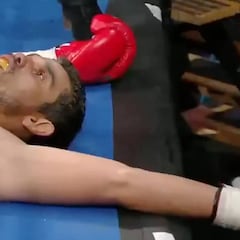 Si las cuerdas no lo evitan, le manda a la grada: en las redes acusan al árbitro...