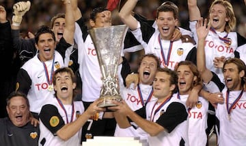 Valencia, campeón Copa de la UEFA 2004.