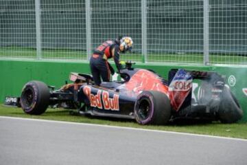 Accidente de Carlos Sainz en la Q2.