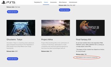 Final Fantasy XVI, este mi&eacute;rcoles 7 de abril en el portal oficial de PlayStation: &ldquo;No disponible en otras consolas por tiempo limitado&rdquo;.