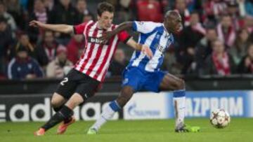 Guillermo, delantero del Athletic ante el Oporto.