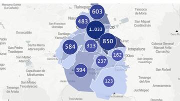 Mapa y casos de coronavirus en Ciudad de México por alcaldías hoy 30 de abril