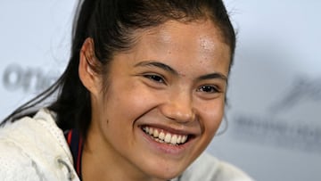 FILE PHOTO: Tennis - Champions Tennis - The Royal Albert Hall, London, Britain - November 28, 2021 Britain&#039;s Emma Raducanu during a press conference REUTERS/Tony Obrien/File Photo