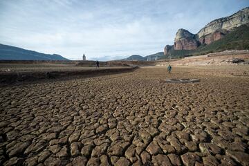 La zona del pantano de Sau lleva meses de ausencia de lluvias en las cabeceras o lugares de captación de la red Ter-Llobregat.  