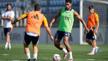 Milagro en Valdebebas: Militao, Bellingham y Tchouameni, con el grupo y a falta de una prueba