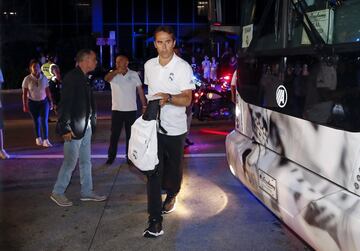 La llegada del Real Madrid a su hotel en Miami