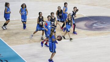 Las jugadoras de la cantera del Movistar Estudiantes.