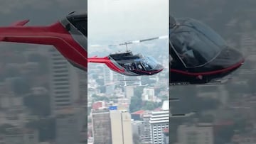Vídeo: Así volaba y se promocionaba el helicóptero que cayó en CDMX