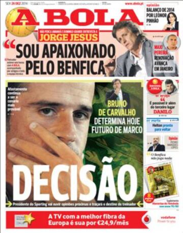 Portadas de la prensa deportiva