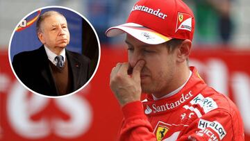 Jean Todt y Sebastian Vettel.